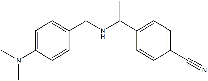 4-[1-({[4-(dimethylamino)phenyl]methyl}amino)ethyl]benzonitrile Struktur