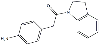 4-[2-(2,3-dihydro-1H-indol-1-yl)-2-oxoethyl]aniline Struktur