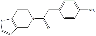 4-[2-(6,7-dihydrothieno[3,2-c]pyridin-5(4H)-yl)-2-oxoethyl]aniline Struktur