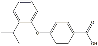 4-[2-(propan-2-yl)phenoxy]benzoic acid Struktur