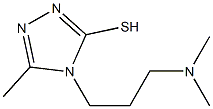 4-[3-(dimethylamino)propyl]-5-methyl-4H-1,2,4-triazole-3-thiol Struktur