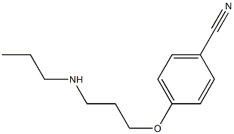 4-[3-(propylamino)propoxy]benzonitrile Struktur