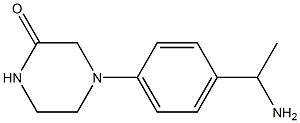 4-[4-(1-aminoethyl)phenyl]piperazin-2-one Struktur