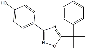 4-[5-(2-phenylpropan-2-yl)-1,2,4-oxadiazol-3-yl]phenol Struktur