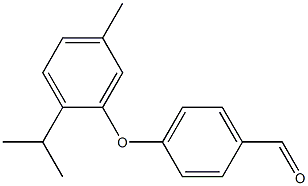 4-[5-methyl-2-(propan-2-yl)phenoxy]benzaldehyde Struktur