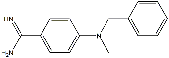 4-[benzyl(methyl)amino]benzene-1-carboximidamide Struktur