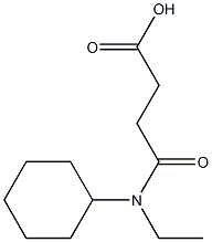 4-[cyclohexyl(ethyl)amino]-4-oxobutanoic acid Struktur