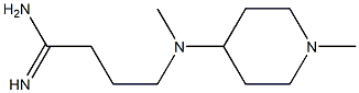 4-[methyl(1-methylpiperidin-4-yl)amino]butanimidamide Struktur