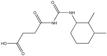 4-{[(2,3-dimethylcyclohexyl)carbamoyl]amino}-4-oxobutanoic acid Struktur