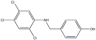 4-{[(2,4,5-trichlorophenyl)amino]methyl}phenol Struktur