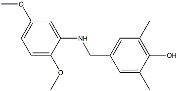 4-{[(2,5-dimethoxyphenyl)amino]methyl}-2,6-dimethylphenol Struktur