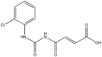 4-{[(2-chlorophenyl)carbamoyl]amino}-4-oxobut-2-enoic acid Struktur