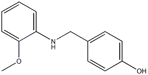 4-{[(2-methoxyphenyl)amino]methyl}phenol Struktur