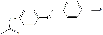 4-{[(2-methyl-1,3-benzoxazol-5-yl)amino]methyl}benzonitrile Struktur