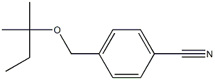 4-{[(2-methylbutan-2-yl)oxy]methyl}benzonitrile Struktur