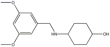 4-{[(3,5-dimethoxyphenyl)methyl]amino}cyclohexan-1-ol Struktur