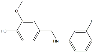 4-{[(3-fluorophenyl)amino]methyl}-2-methoxyphenol Struktur