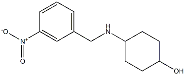 4-{[(3-nitrophenyl)methyl]amino}cyclohexan-1-ol Struktur