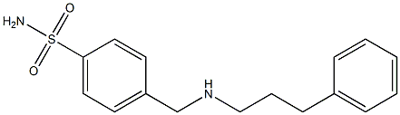 4-{[(3-phenylpropyl)amino]methyl}benzene-1-sulfonamide Struktur