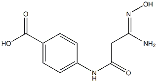 4-{[(3Z)-3-amino-3-(hydroxyimino)propanoyl]amino}benzoic acid Struktur