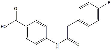 4-{[(4-fluorophenyl)acetyl]amino}benzoic acid Struktur