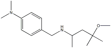 4-{[(4-methoxy-4-methylpentan-2-yl)amino]methyl}-N,N-dimethylaniline Struktur