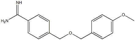 4-{[(4-methoxyphenyl)methoxy]methyl}benzene-1-carboximidamide Struktur