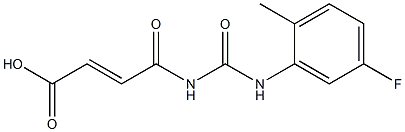 4-{[(5-fluoro-2-methylphenyl)carbamoyl]amino}-4-oxobut-2-enoic acid Struktur