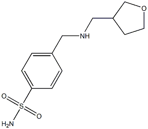 4-{[(oxolan-3-ylmethyl)amino]methyl}benzene-1-sulfonamide Struktur