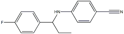 4-{[1-(4-fluorophenyl)propyl]amino}benzonitrile Struktur