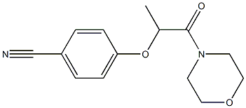 4-{[1-(morpholin-4-yl)-1-oxopropan-2-yl]oxy}benzonitrile Struktur