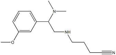 4-{[2-(dimethylamino)-2-(3-methoxyphenyl)ethyl]amino}butanenitrile Struktur