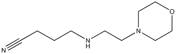 4-{[2-(morpholin-4-yl)ethyl]amino}butanenitrile Struktur