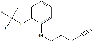 4-{[2-(trifluoromethoxy)phenyl]amino}butanenitrile Struktur