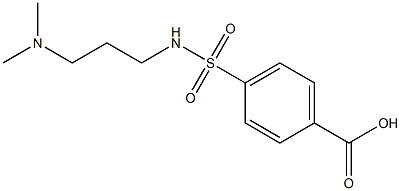 4-{[3-(dimethylamino)propyl]sulfamoyl}benzoic acid Struktur