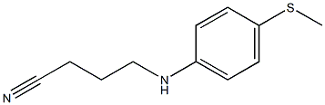 4-{[4-(methylsulfanyl)phenyl]amino}butanenitrile Struktur