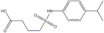 4-{[4-(propan-2-yl)phenyl]sulfamoyl}butanoic acid Struktur