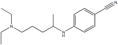 4-{[5-(diethylamino)pentan-2-yl]amino}benzonitrile Struktur