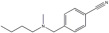 4-{[butyl(methyl)amino]methyl}benzonitrile Struktur