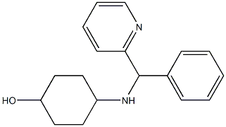 4-{[phenyl(pyridin-2-yl)methyl]amino}cyclohexan-1-ol Struktur