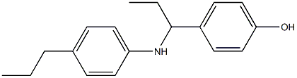 4-{1-[(4-propylphenyl)amino]propyl}phenol Struktur