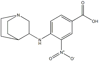 4-{1-azabicyclo[2.2.2]octan-3-ylamino}-3-nitrobenzoic acid Struktur