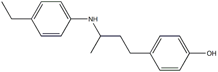 4-{3-[(4-ethylphenyl)amino]butyl}phenol Struktur