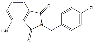 4-amino-2-[(4-chlorophenyl)methyl]-2,3-dihydro-1H-isoindole-1,3-dione Struktur