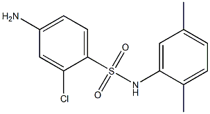 4-amino-2-chloro-N-(2,5-dimethylphenyl)benzene-1-sulfonamide Struktur