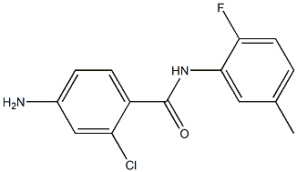 4-amino-2-chloro-N-(2-fluoro-5-methylphenyl)benzamide Struktur