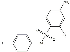 4-amino-2-chloro-N-(4-chlorophenyl)benzene-1-sulfonamide Struktur