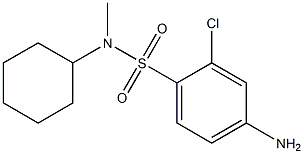 4-amino-2-chloro-N-cyclohexyl-N-methylbenzene-1-sulfonamide Struktur