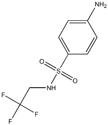 4-amino-N-(2,2,2-trifluoroethyl)benzene-1-sulfonamide Struktur