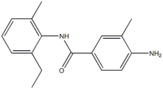 4-amino-N-(2-ethyl-6-methylphenyl)-3-methylbenzamide Struktur